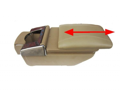 Chevrolet раздвижной кожаный подлокотник с бардачком и с подстаканниками, бежевый, черный или серый